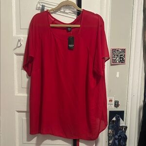 Torrid Bold Red Blouse